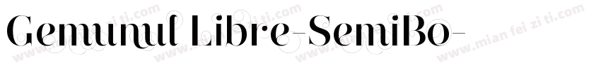 Gemunul Libre-SemiBo字体转换